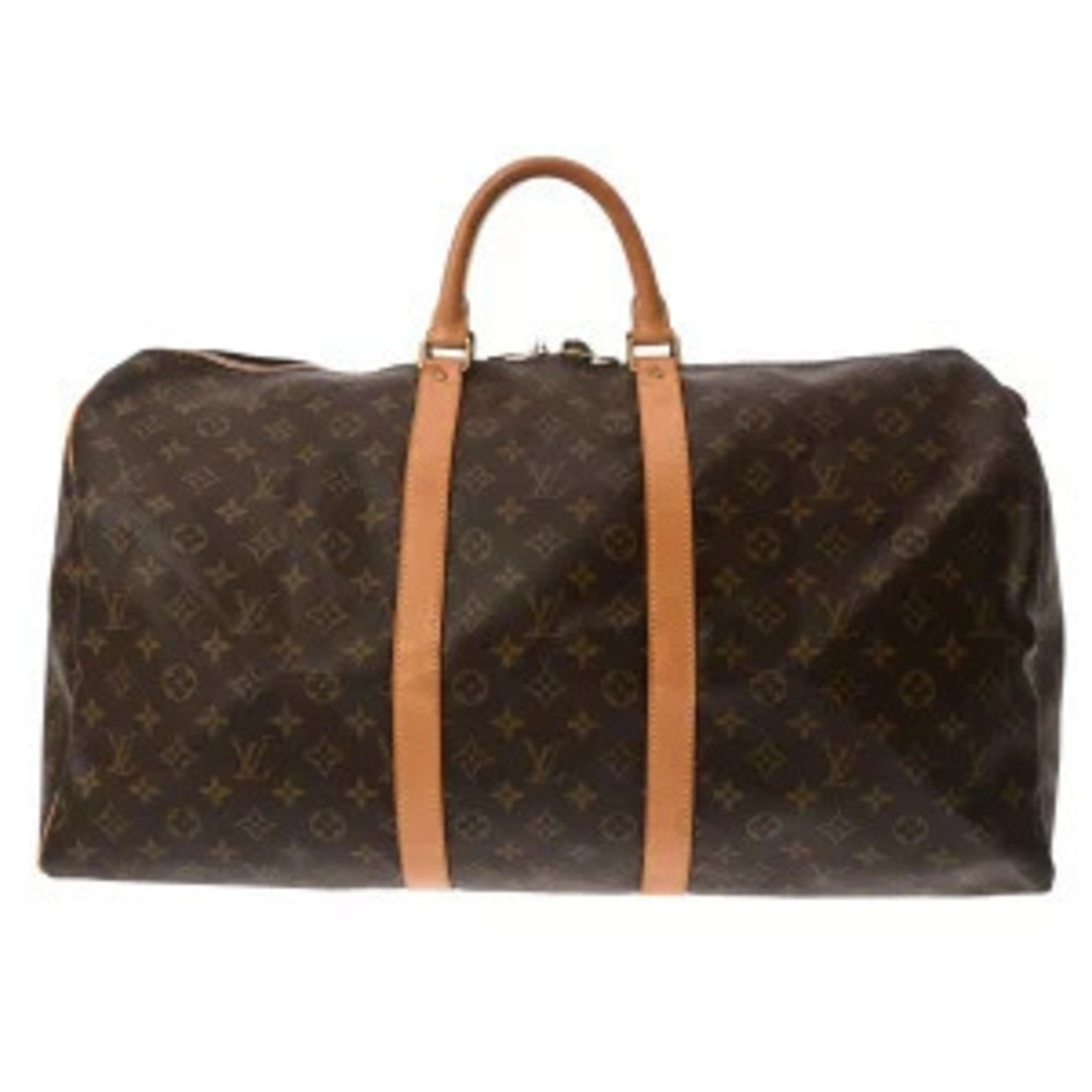 Louis Vuitton Monogram Keepall Brown Canvas Boston Bag